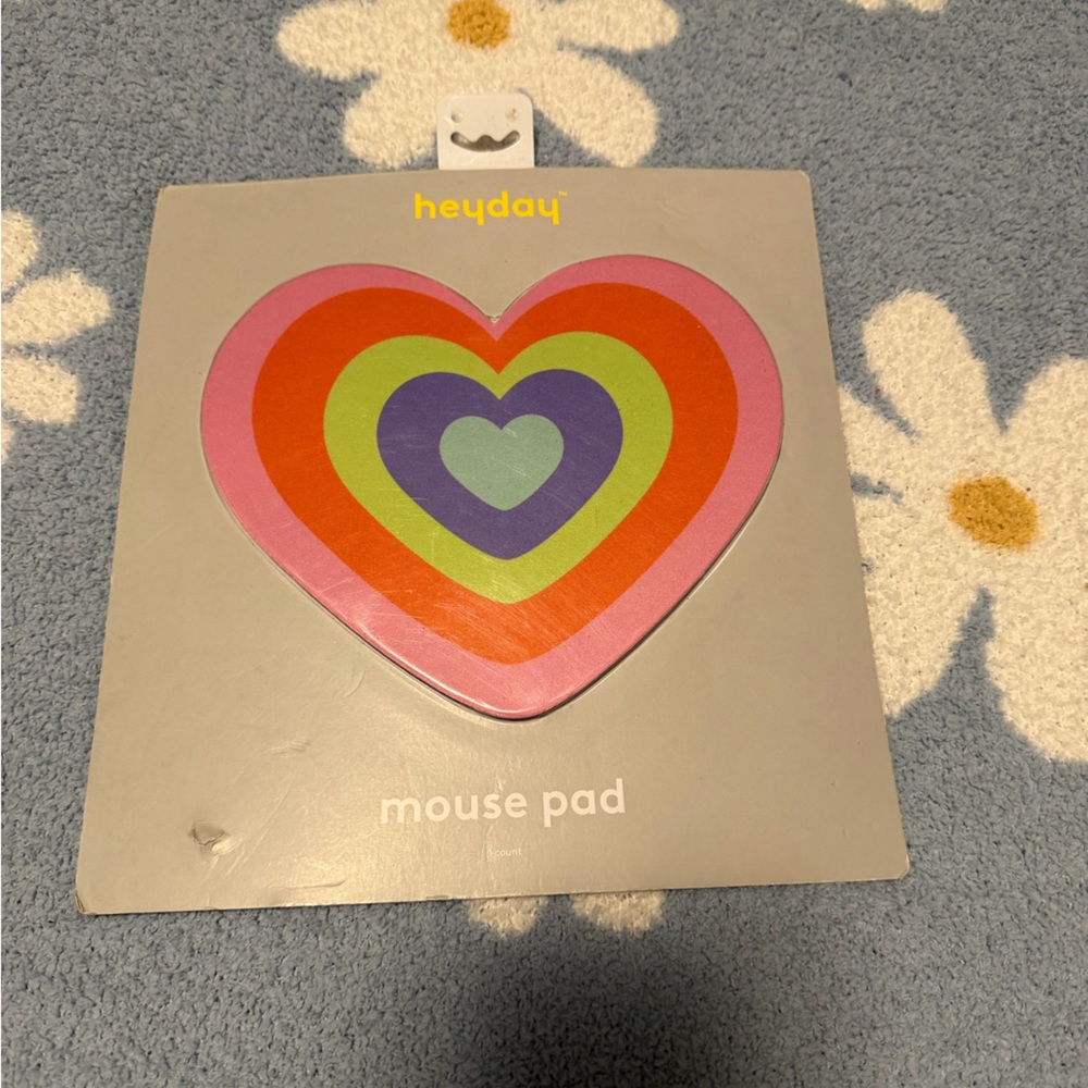 Heyday Multicolor Heart Mouse Pad